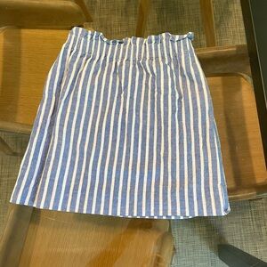JCrew Linen Striped Skirt